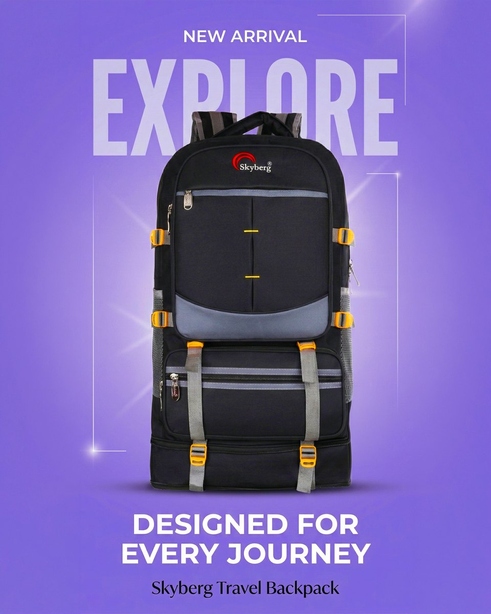 Skyberg travel backpack commercial product ad