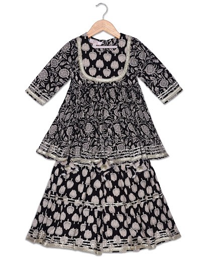 Original camera photo of ethnic kidswear dress
